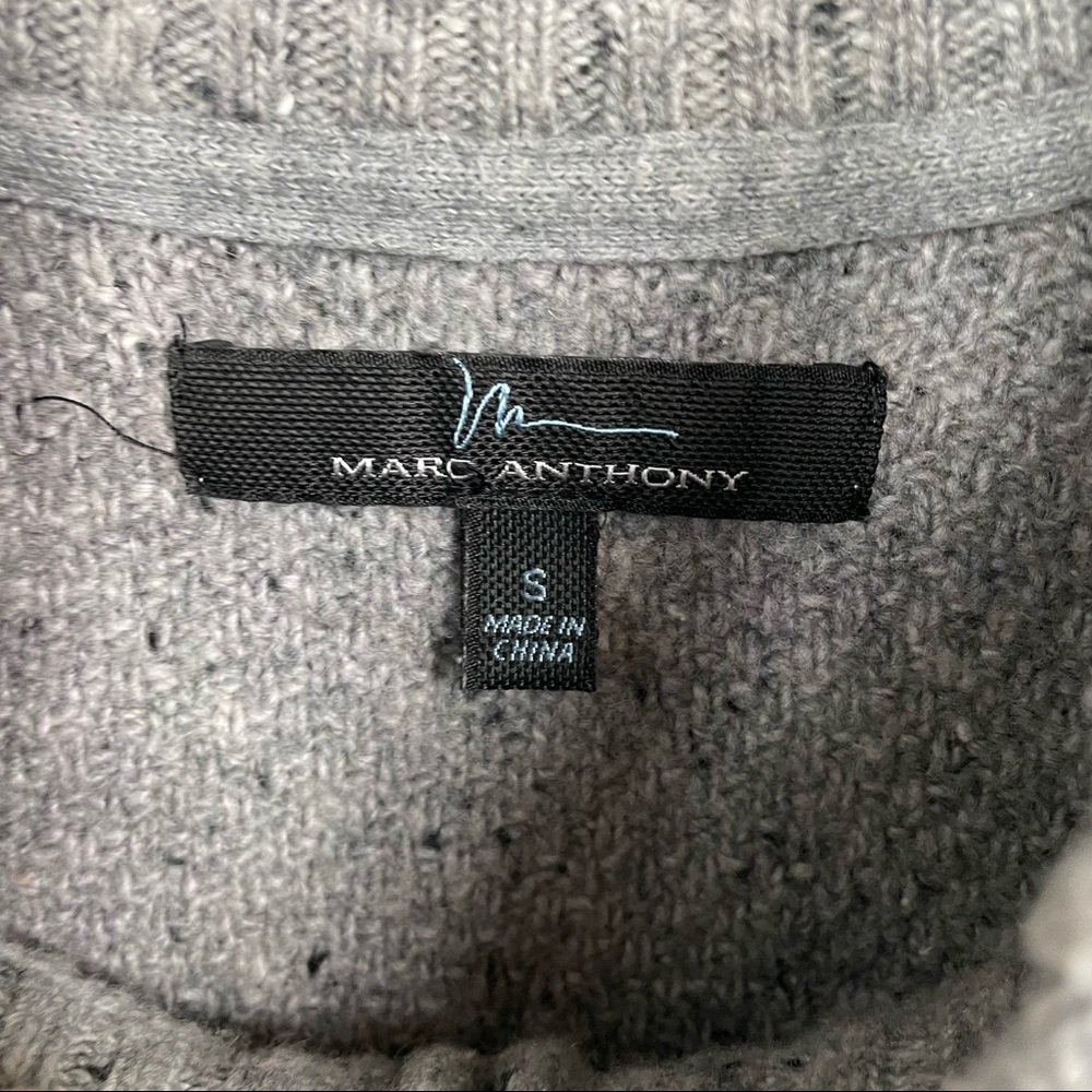 Marc Anthony Zip Font Sweater Size Small - image 4